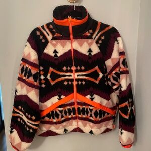 Woolrich Jacquard Sherpa Fleece Jacket